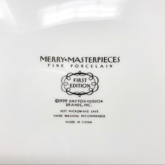 VINTAGE MERRY MASTERPIECE JINGLE BELL ROCK CHRISTMAS PLATE - Picture 6 of 6